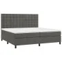 Boxspringbett mit Matratze und dunkelgrauem LED-Samt 200x200 cm von vidaXL, Betten und Lattenroste - Ref: Foro24-3136384, Pre...