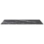Tablero mesa diseño mármol vidrio templado negro 100x50 cm 6 mm