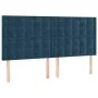 Box spring bed with mattress and LED dark blue velvet 180x200 cm by vidaXL, Beds and slatted bases - Ref: Foro24-3136381, Pri...