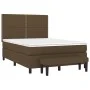 Box spring bed with dark brown fabric mattress 140x200 cm by vidaXL, Beds and slatted bases - Ref: Foro24-3136520, Price: 504...