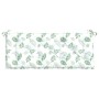 Gartenbankkissen, 2 Stück, Stoff, Blattdruck, 120 x 50 x 7 cm von vidaXL, Kissen für Stühle und Sofas - Ref: Foro24-361693, P...