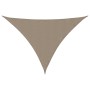 Toldo de vela triangular tela Oxford gris taupe 3,5x3,5x4,9 m