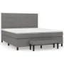 Box spring bed with dark gray fabric mattress 160x200 cm by vidaXL, Beds and slatted bases - Ref: Foro24-3136606, Price: 634,...