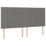 Box spring bed with dark gray fabric mattress 160x200 cm by vidaXL, Beds and slatted bases - Ref: Foro24-3136606, Price: 634,...