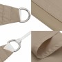 Toldo de vela triangular tela Oxford gris taupe 3,5x3,5x4,9 m