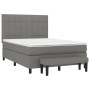 Box spring bed with dark gray fabric mattress 140x190 cm by vidaXL, Beds and slatted bases - Ref: Foro24-3136590, Price: 583,...