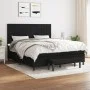 Box spring bed with black fabric mattress 160x200 cm by vidaXL, Beds and slatted bases - Ref: Foro24-3136607, Price: 616,91 €...