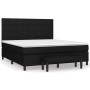 Cama box spring con colchón tela negro 160x200 cm de vidaXL, Camas y somieres - Ref: Foro24-3136607, Precio: 608,88 €, Descue...