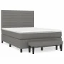 Box spring bed with dark gray fabric mattress 140x190 cm by vidaXL, Beds and slatted bases - Ref: Foro24-3136670, Price: 555,...