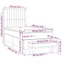Cama box spring con colchón tela negro 90x190 cm de vidaXL, Camas y somieres - Ref: Foro24-3136719, Precio: 348,43 €, Descuen...