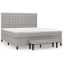 Box spring bed with light gray fabric mattress 180x200 cm by vidaXL, Beds and slatted bases - Ref: Foro24-3136933, Price: 627...