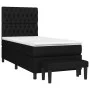 Box spring bed with black fabric mattress 90x200 cm by vidaXL, Beds and slatted bases - Ref: Foro24-3136807, Price: 374,62 €,...