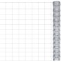 Valla de jardín de acero galvanizado plateado 50x1,25 m
