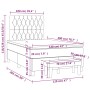 Boxspringbett mit schwarzer Stoffmatratze 120x200 cm von vidaXL, Betten und Lattenroste - Ref: Foro24-3136823, Preis: 493,85 ...