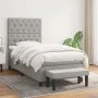 Cama box spring con colchón tela gris claro 80x200 cm de vidaXL, Camas y somieres - Ref: Foro24-3136789, Precio: 345,70 €, De...