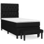 Box spring bed with black fabric mattress 80x200 cm by vidaXL, Beds and slatted bases - Ref: Foro24-3136791, Price: 360,33 €,...