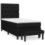 Boxspringbett mit schwarzer Stoffmatratze 80x200 cm von vidaXL, Betten und Lattenroste - Ref: Foro24-3136791, Preis: 348,37 €...