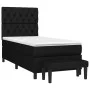 Box spring bed with black fabric mattress 80x200 cm by vidaXL, Beds and slatted bases - Ref: Foro24-3136791, Price: 360,33 €,...