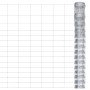 Valla de jardín de acero galvanizado plateado 50x1,6 m