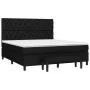 Cama box spring con colchón tela negro 160x200 cm de vidaXL, Camas y somieres - Ref: Foro24-3136847, Precio: 663,69 €, Descue...