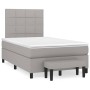 Box spring bed with light gray fabric mattress 120x200 cm by vidaXL, Beds and slatted bases - Ref: Foro24-3136581, Price: 433...