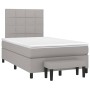 Box spring bed with light gray fabric mattress 120x200 cm by vidaXL, Beds and slatted bases - Ref: Foro24-3136581, Price: 433...