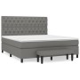 Box spring bed with dark gray fabric mattress 160x200 cm by vidaXL, Beds and slatted bases - Ref: Foro24-3136846, Price: 636,...