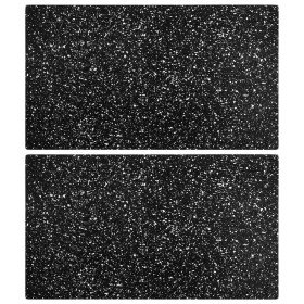 Tablas de cortar 2 uds patrón de granito vidrio templado