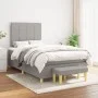 Box spring bed with light gray fabric mattress 120x200 cm by vidaXL, Beds and slatted bases - Ref: Foro24-3137141, Price: 442...