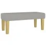 Cama box spring con colchón tela gris claro 120x200 cm de vidaXL, Camas y somieres - Ref: Foro24-3137141, Precio: 442,06 €, D...