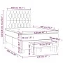 Box spring bed with light gray fabric mattress 120x200 cm by vidaXL, Beds and slatted bases - Ref: Foro24-3137381, Price: 444...