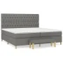 Box spring bed with dark gray fabric mattress 200x200 cm by vidaXL, Beds and slatted bases - Ref: Foro24-3137422, Price: 723,...