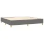Box spring bed with dark gray fabric mattress 200x200 cm by vidaXL, Beds and slatted bases - Ref: Foro24-3137422, Price: 723,...