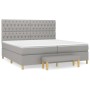 Boxspringbett mit hellgrauer Stoffmatratze 200x200 cm von vidaXL, Betten und Lattenroste - Ref: Foro24-3137421, Preis: 723,71...