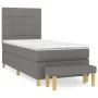 Box spring bed with dark gray fabric mattress 80x200 cm by vidaXL, Beds and slatted bases - Ref: Foro24-3137110, Price: 358,0...