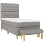 Boxspringbett mit hellgrauer Stoffmatratze 80x200 cm von vidaXL, Betten und Lattenroste - Ref: Foro24-3137349, Preis: 350,83 ...