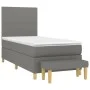 Box spring bed with dark gray fabric mattress 80x200 cm by vidaXL, Beds and slatted bases - Ref: Foro24-3136950, Price: 357,2...