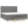 Box spring bed with dark gray fabric mattress 200x200 cm by vidaXL, Beds and slatted bases - Ref: Foro24-3137182, Price: 726,...