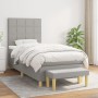 Box spring bed with light gray fabric mattress 80x200 cm by vidaXL, Beds and slatted bases - Ref: Foro24-3137109, Price: 335,...