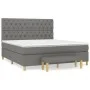 Box spring bed with dark gray fabric mattress 160x200 cm by vidaXL, Beds and slatted bases - Ref: Foro24-3137406, Price: 601,...