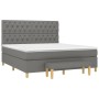 Boxspringbett mit dunkelgrauer Stoffmatratze 160x200 cm von vidaXL, Betten und Lattenroste - Ref: Foro24-3137406, Preis: 615,...