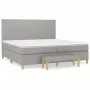 Box spring bed with light gray fabric mattress 200x200 cm by vidaXL, Beds and slatted bases - Ref: Foro24-3137021, Price: 731...