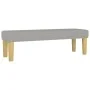 Cama box spring con colchón tela gris claro 200x200 cm de vidaXL, Camas y somieres - Ref: Foro24-3137181, Precio: 730,33 €, D...