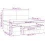 Boxspringbett mit dunkelgrauer Stoffmatratze 200x200 cm von vidaXL, Betten und Lattenroste - Ref: Foro24-3137022, Preis: 738,...