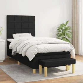 Box spring bed with black fabric mattress 80x200 cm by vidaXL, Beds and slatted bases - Ref: Foro24-3137111, Price: 309,12 €,...