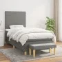 Box spring bed with dark gray fabric mattress 90x200 cm by vidaXL, Beds and slatted bases - Ref: Foro24-3136966, Price: 382,9...