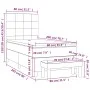 Box spring bed with black fabric mattress 80x200 cm by vidaXL, Beds and slatted bases - Ref: Foro24-3137111, Price: 309,12 €,...