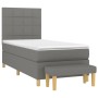Boxspringbett mit dunkelgrauer Stoffmatratze 90x200 cm von vidaXL, Betten und Lattenroste - Ref: Foro24-3137126, Preis: 383,6...