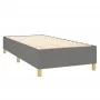 Box spring bed with dark gray fabric mattress 90x200 cm by vidaXL, Beds and slatted bases - Ref: Foro24-3137126, Price: 374,6...