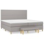 Box spring bed with light gray fabric mattress 200x200 cm by vidaXL, Beds and slatted bases - Ref: Foro24-3137101, Price: 710...